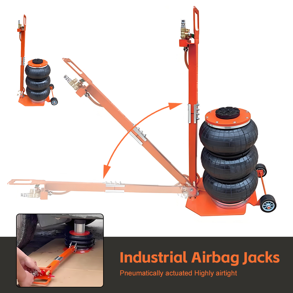 Heavy Equipment Repair - 3-ton Adjustable Air Cushion Jack Folding
