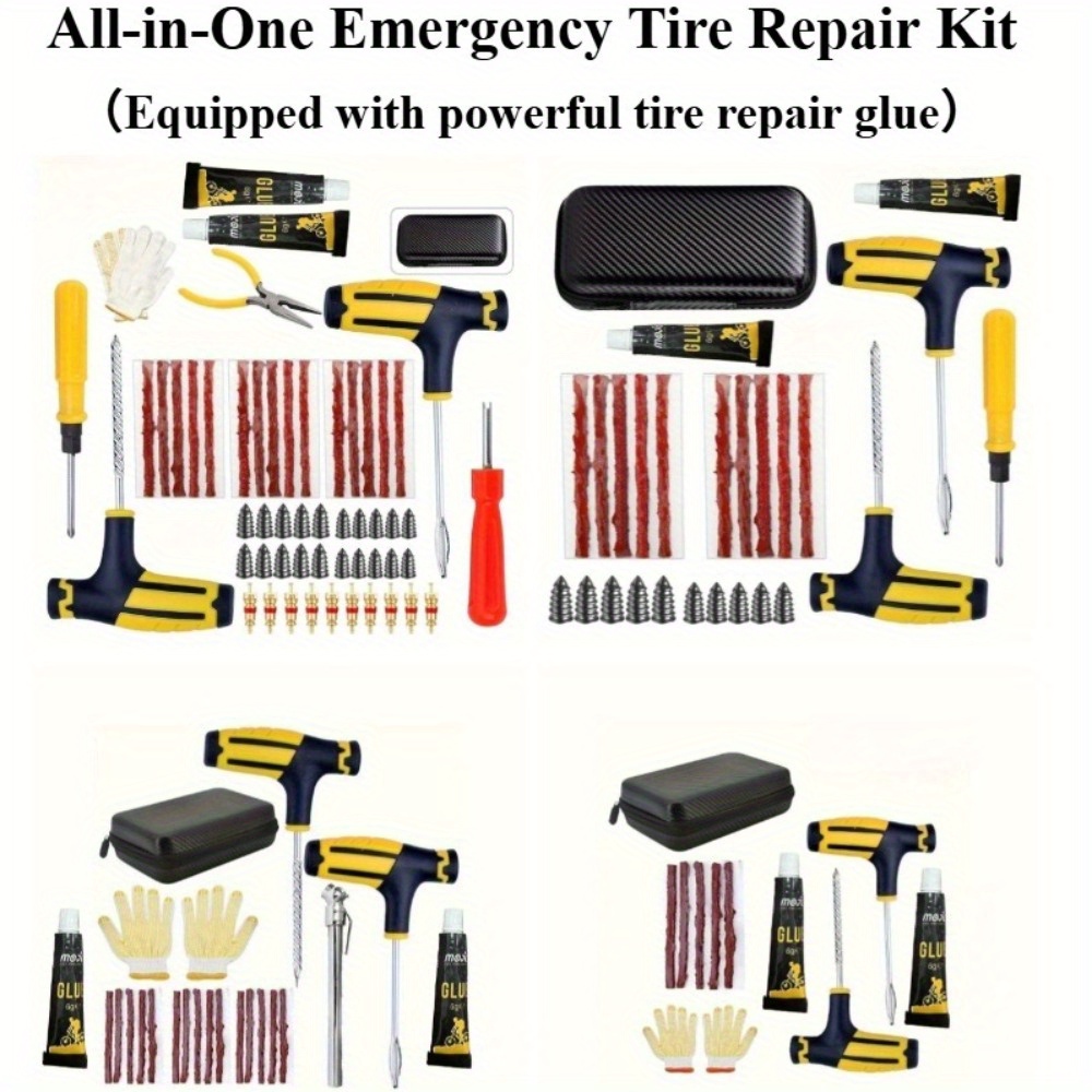 Heavy Equipment Repair - All-in-One Emergency Tire Repair Kit -