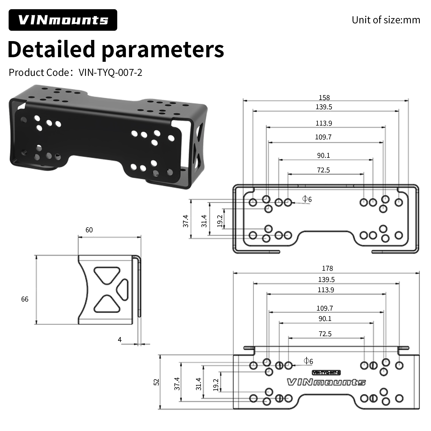VINmounts Heavy Duty Metal Mou - Vehicle Heavy Equipment review and price