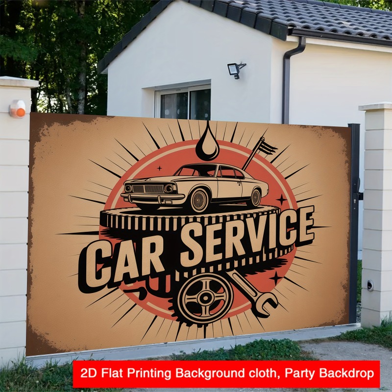 Large retro car service banner - Heavy Equipment In Chinese review and price