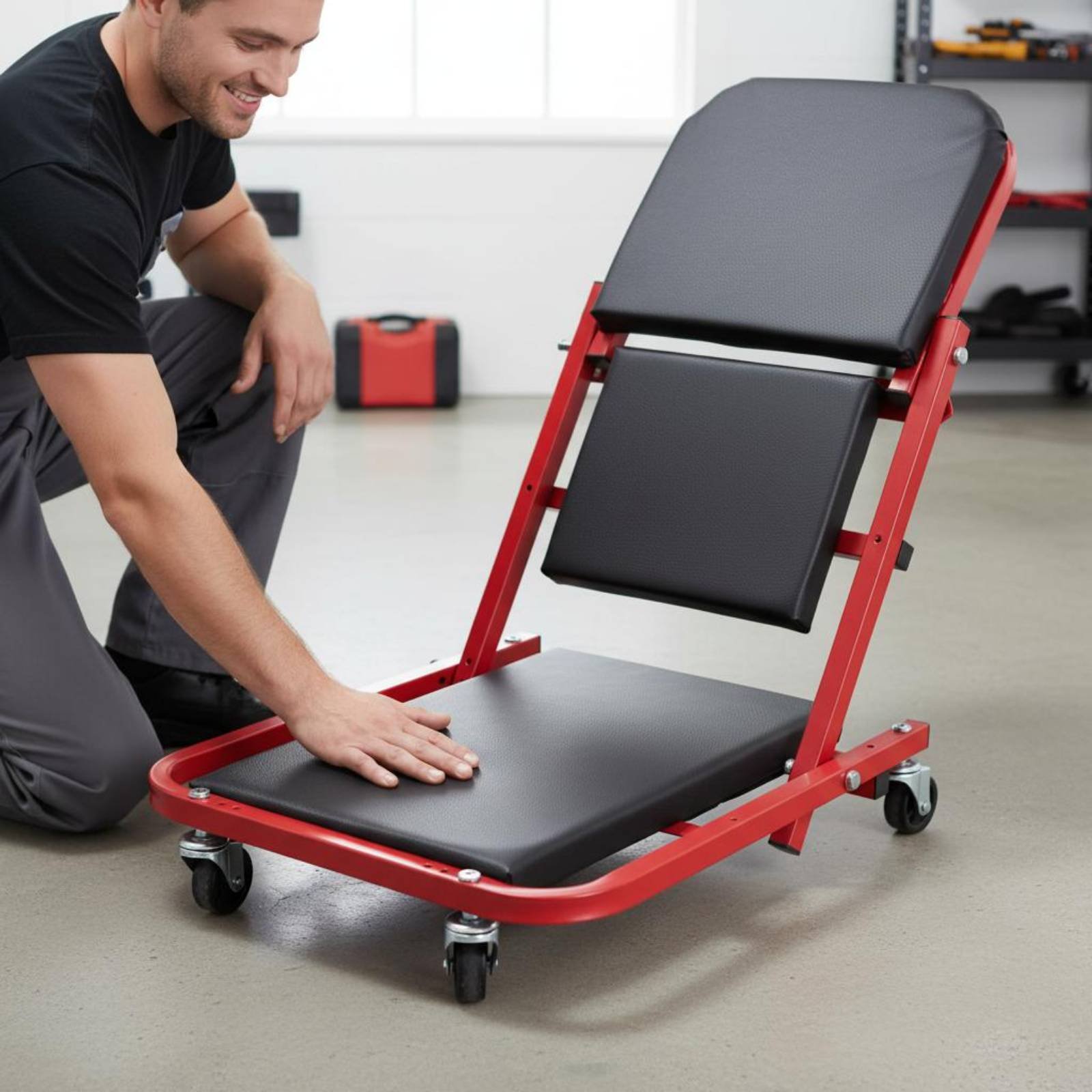 Folding Creeper Seat Foldable  - Heavy Equipment Repair review and price
