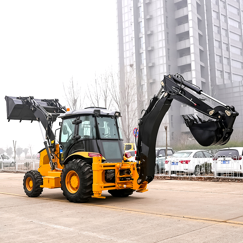 Thickened anti-collision frame - Tractor Backhoe review and price