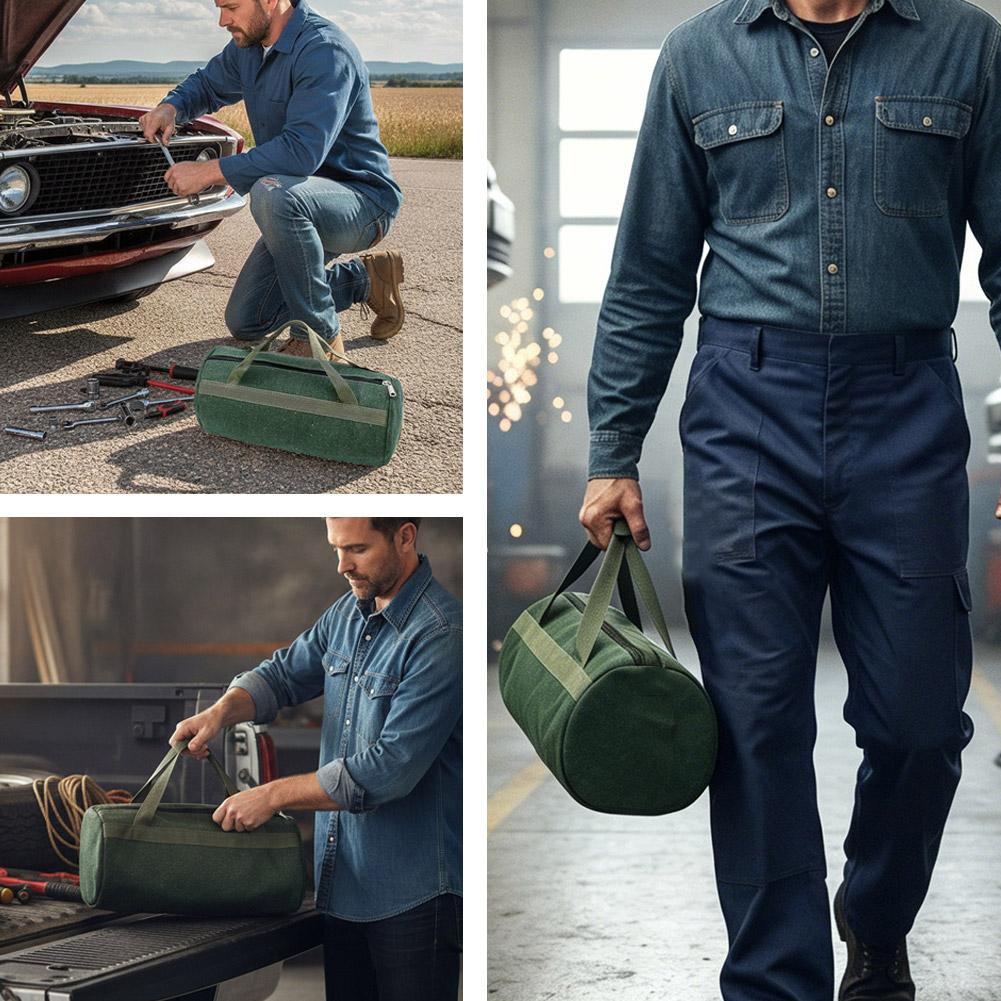 Heavy Duty Green Canvas Cylind - Heavy Equipment Repair review and price