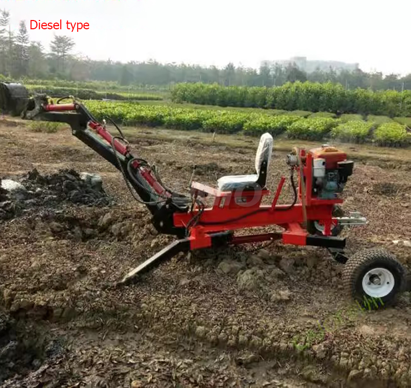Cheap Small Orchard Excavator  - Tractor Backhoe review and price