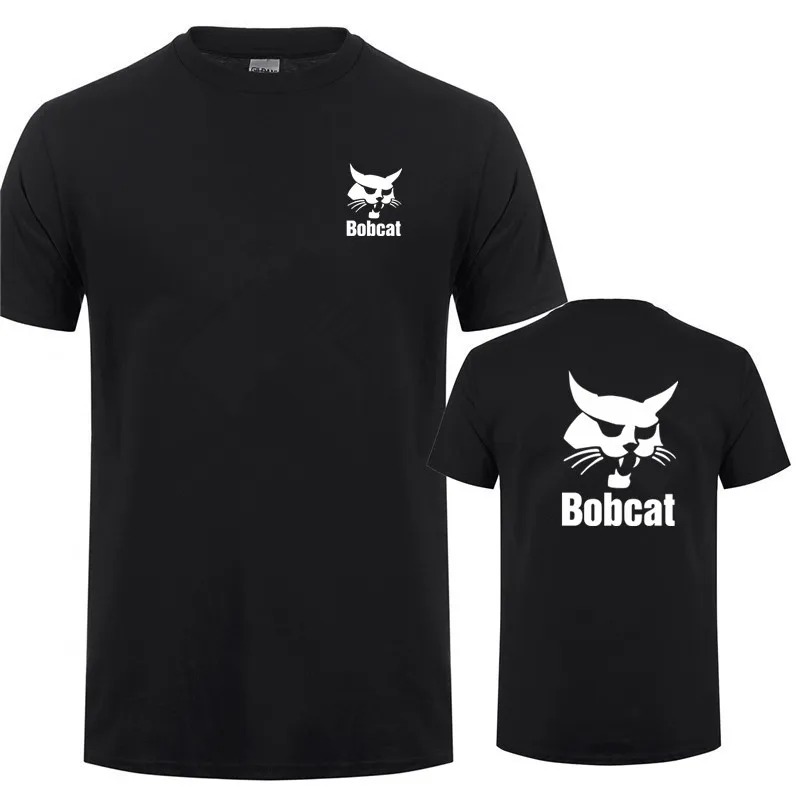 Bobcat T Shirt Summer Men Shor - Heavy Equipment Logos review and price
