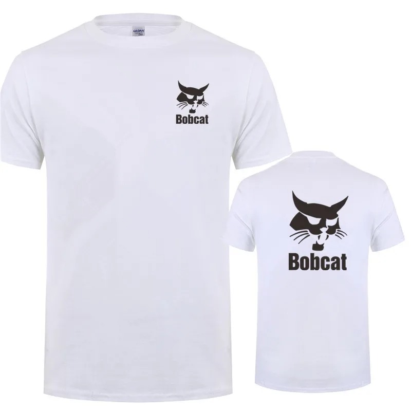 Bobcat T Shirt Summer Men Shor - Heavy Equipment Logos review and price