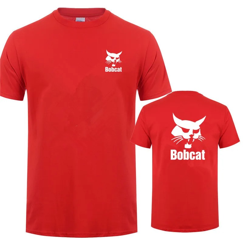 Bobcat T Shirt Summer Men Shor - Heavy Equipment Logos review and price