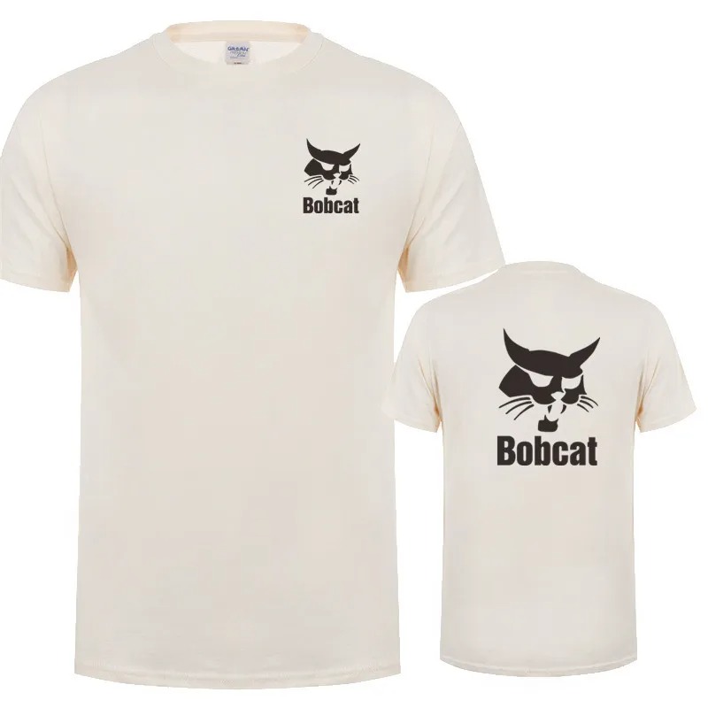 Bobcat T Shirt Summer Men Shor - Heavy Equipment Logos review and price