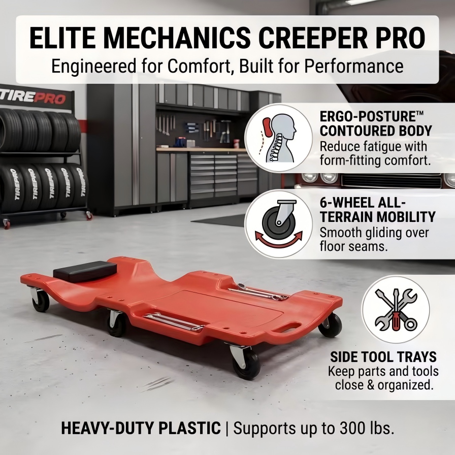 40'' 6-Wheel Heavy Duty Mechan - Heavy Equipment Repair review and price